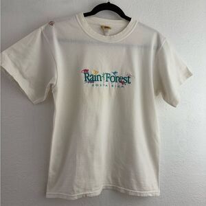 Tucan Tico Rain Forest  Costa Rica short sleeve off white T-shirt size S